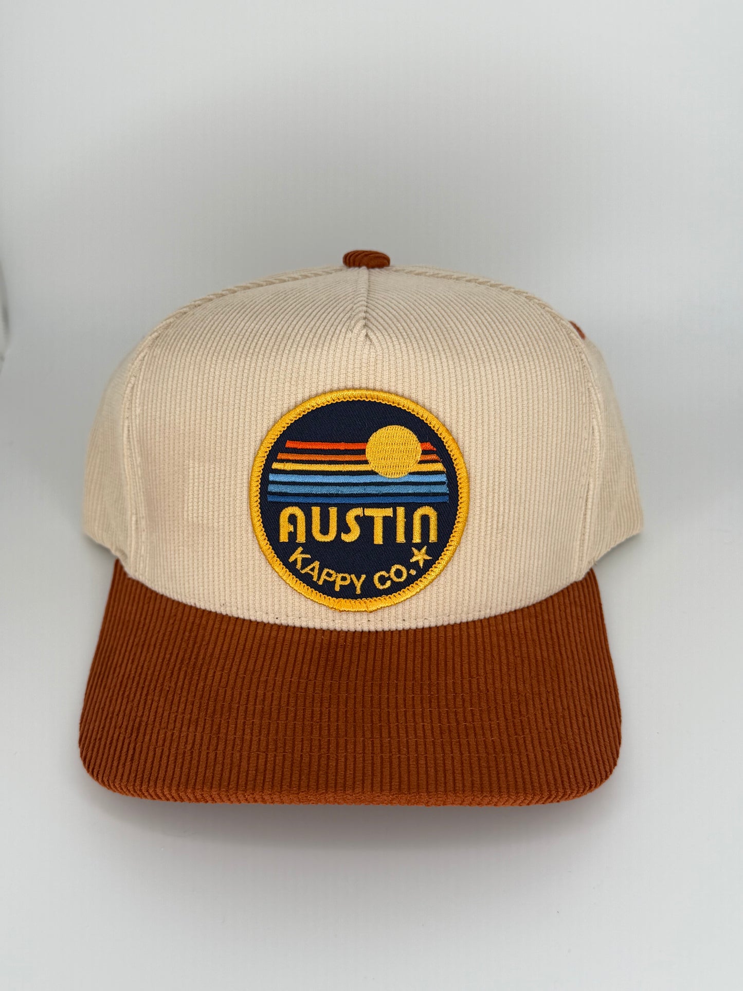 Austin Retro Patch Corduroy Trucker Hat
