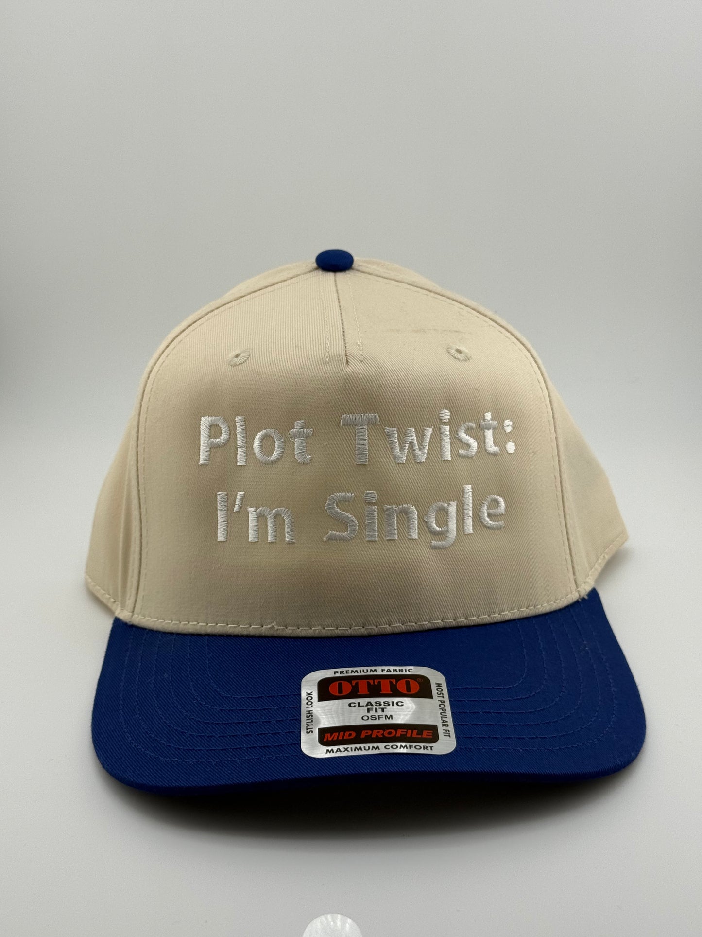 "Plot Twist: I'm Single" Embroidered Trucker Hat