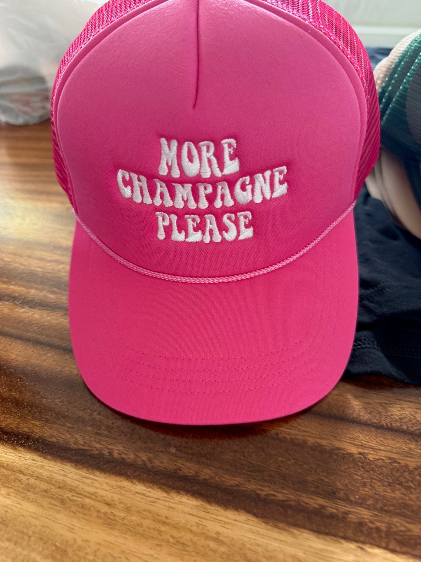 More Champagne Please Trucker Hat