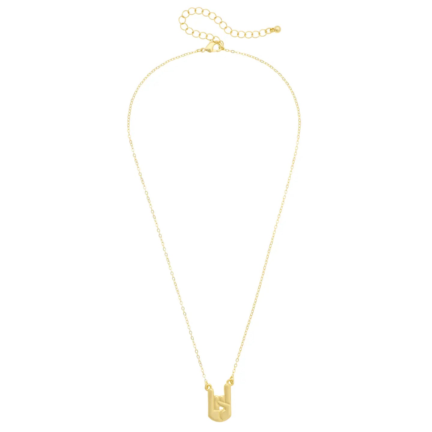 Texas Longhorns 24K Stamped Logo Necklace