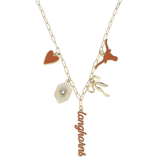 Texas Longhorns Paper Clip Charm Collector Necklace