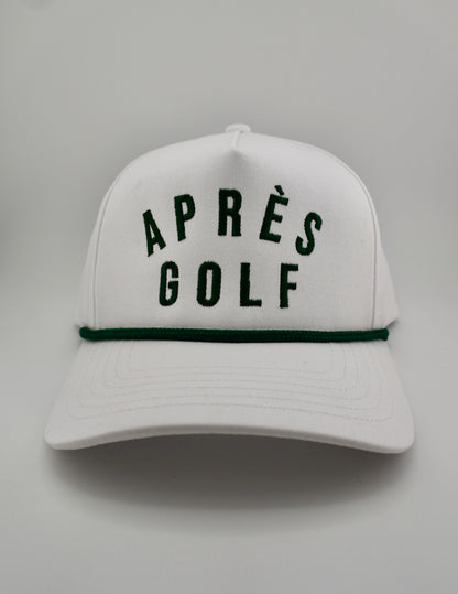 Après Golf Embroidered Linen Trucker Hat