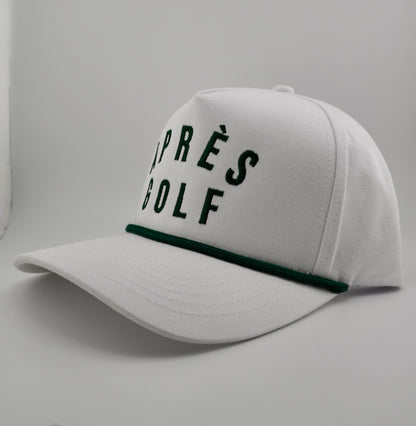 Après Golf Embroidered Linen Trucker Hat