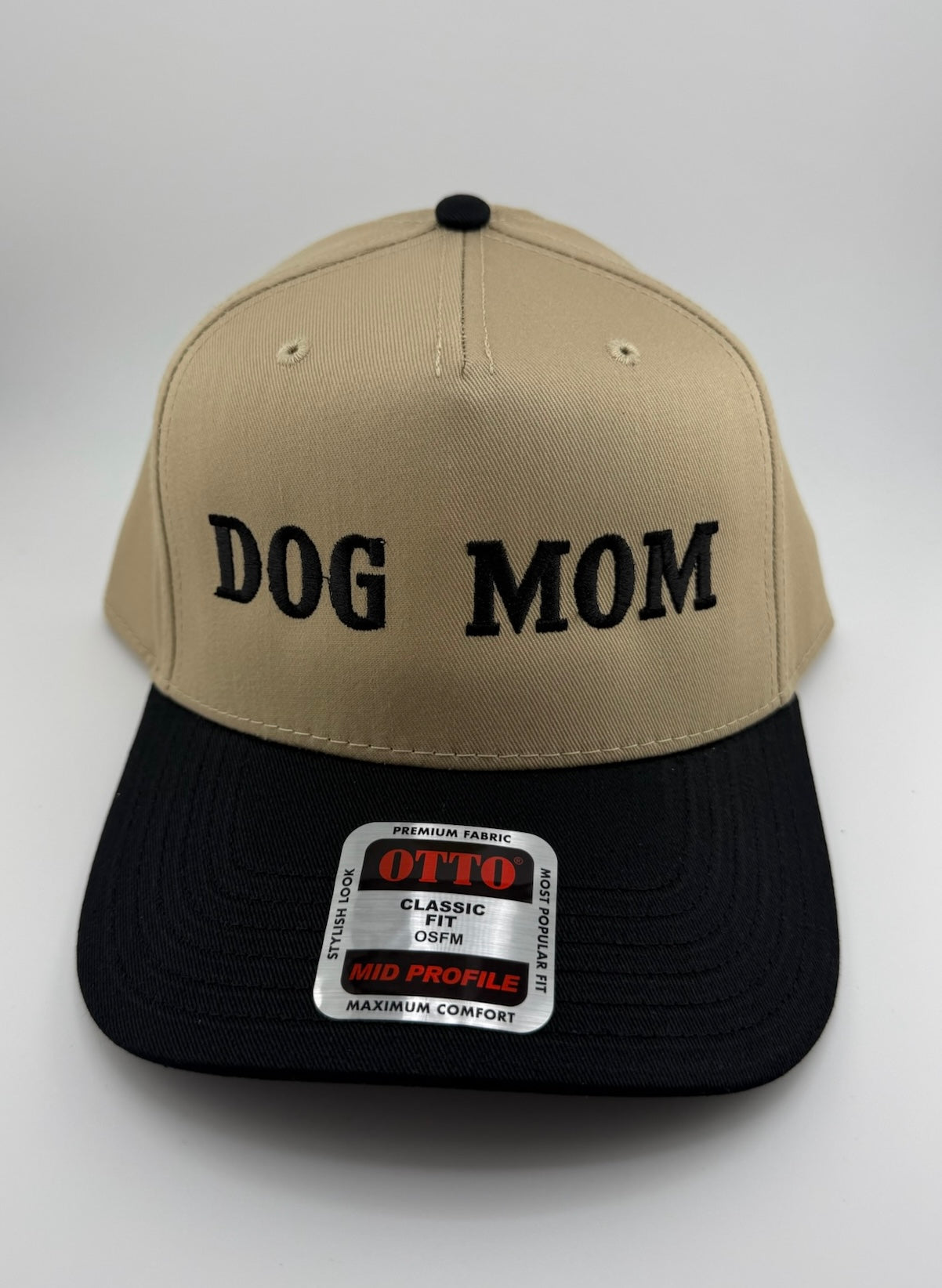 Dog Mom 3D Embroidered Linen Hat