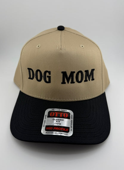 Dog Mom 3D Embroidered Linen Hat