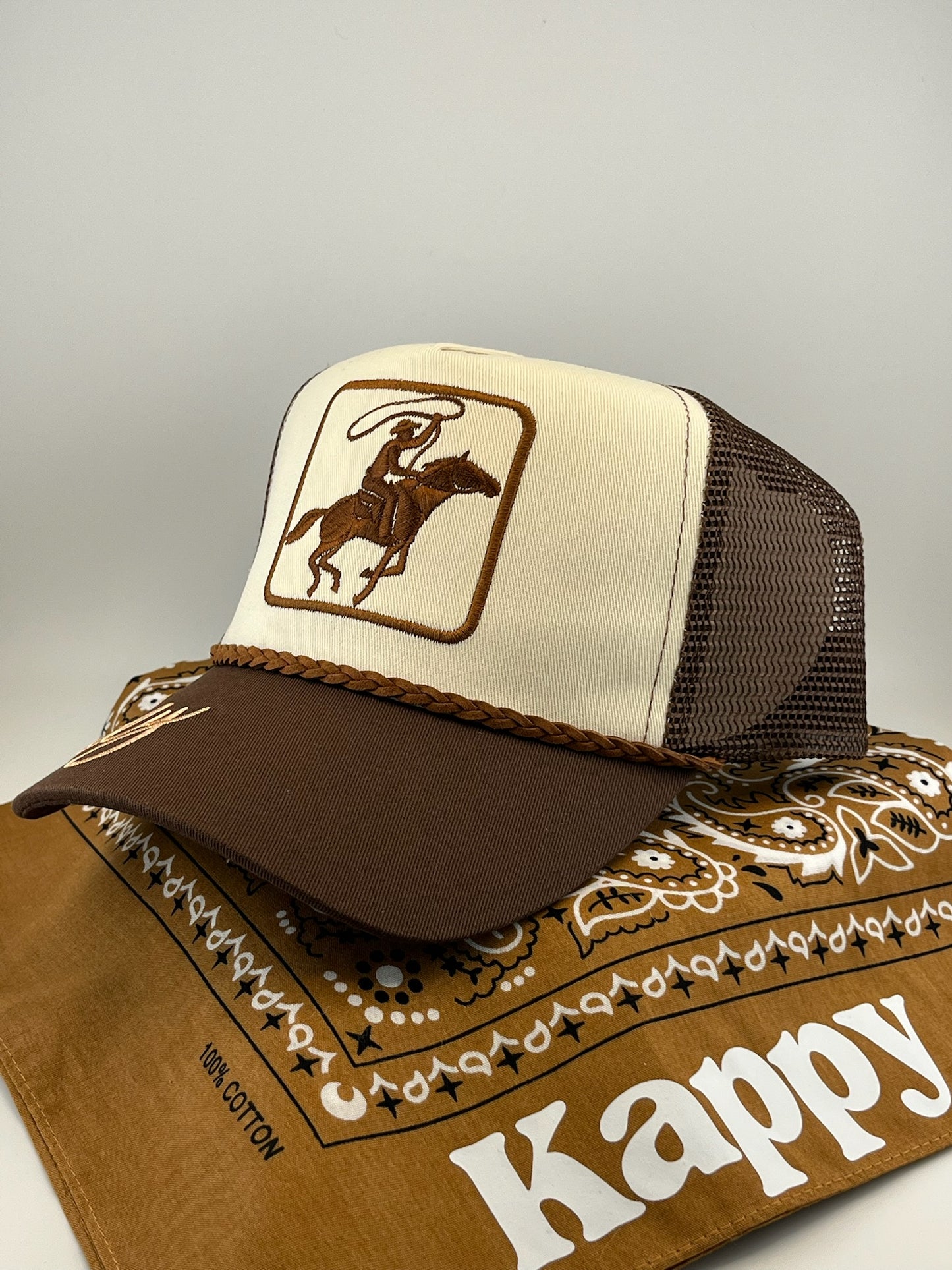 Roping Cowboy Embroidered Howdy Hat