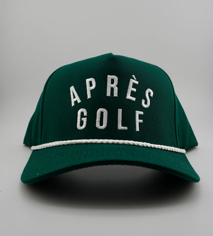 Après Golf Embroidered Linen Trucker Hat