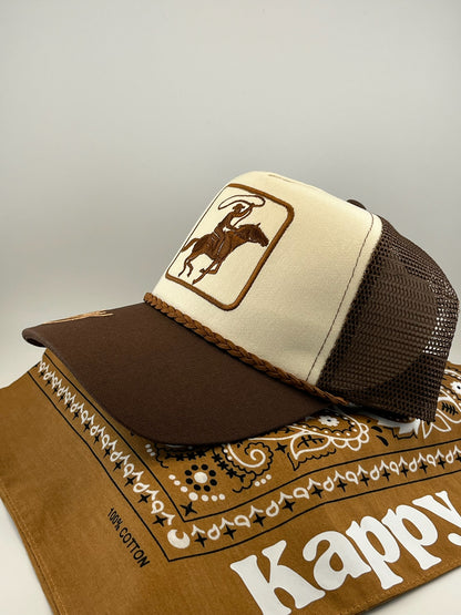 Roping Cowboy Embroidered Howdy Hat