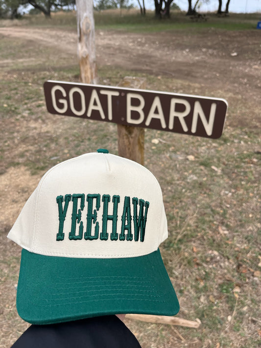 YeeHaw 3D Embroidered Linen Hat