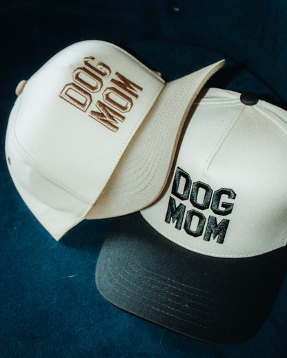 Dog Mom 3D Embroidered Linen Hat