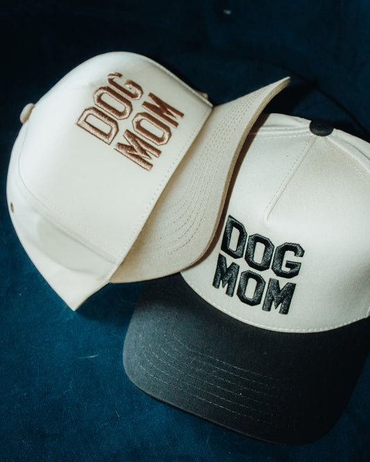 Dog Mom 3D Embroidered Linen Hat