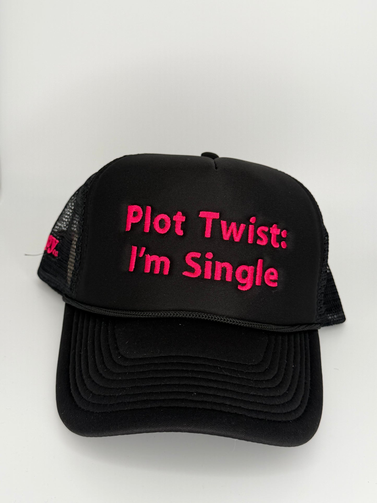 Plot Twist: I'm Single - Embroidered Classic Trucker Hat