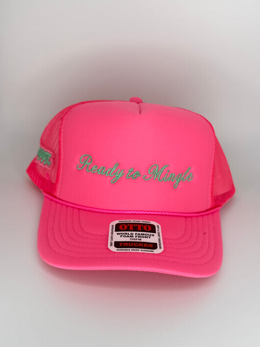 Ready to Mingle - Embroidered Classic Trucker Hat