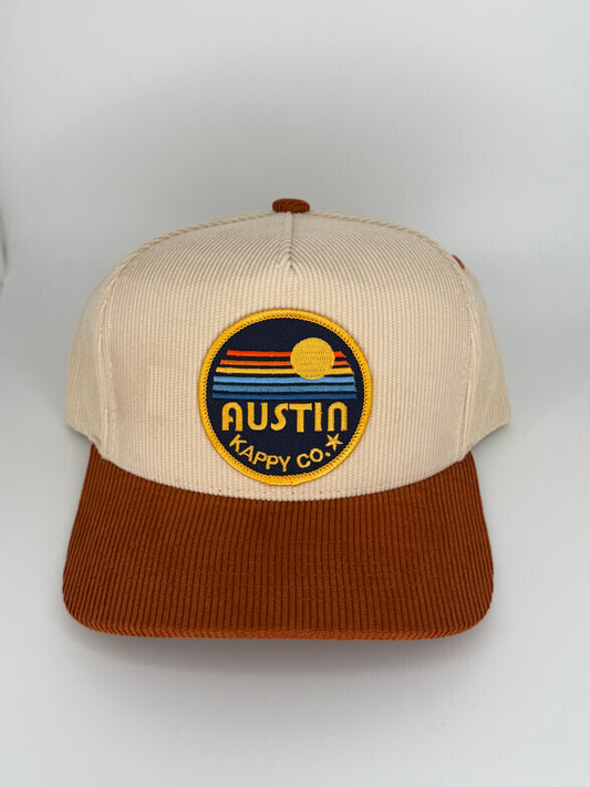 Austin Retro Patch Corduroy Trucker Hat