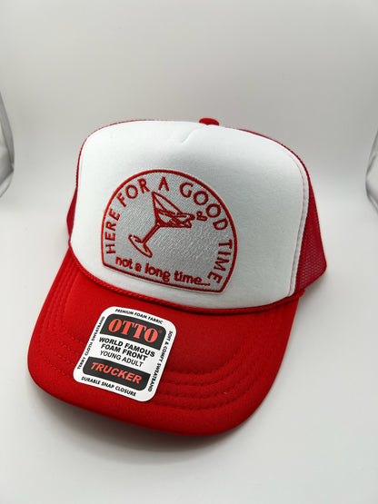 Here For A Good Time Otto Trucker Hat