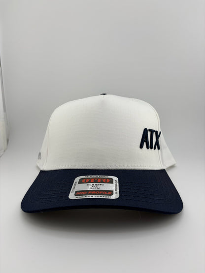 ATX Embroidered 5 Panel Linen Trucker Hat