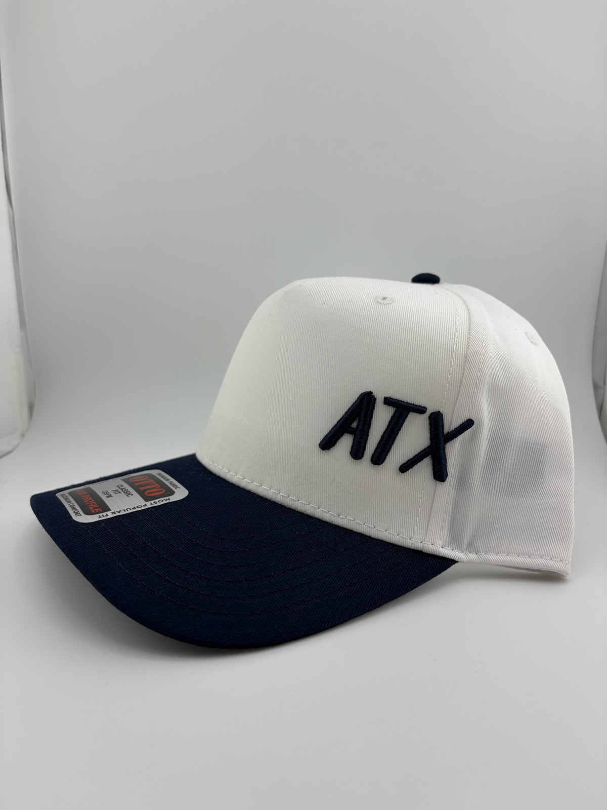 ATX Embroidered 5 Panel Linen Trucker Hat