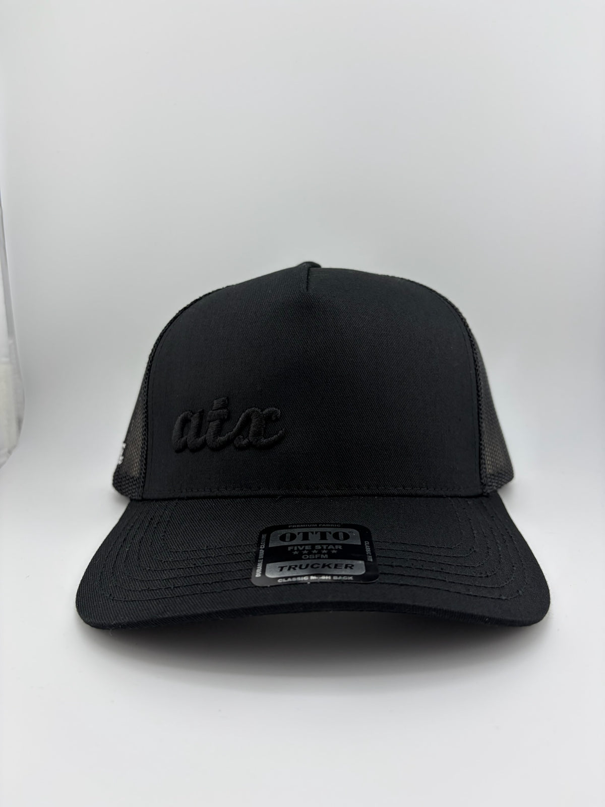 ATX Embroidered 5 Panel Linen Trucker Hat