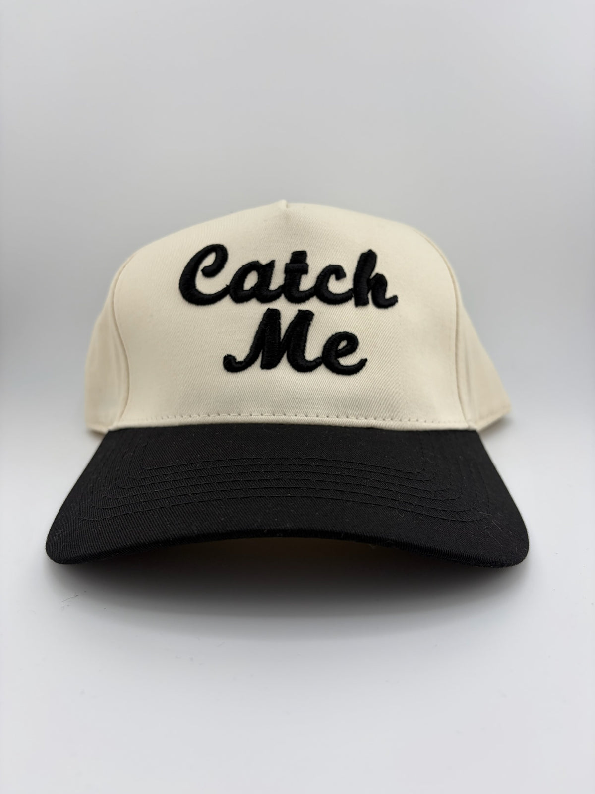 Catch Me 5 Panel Linen Trucker Hat