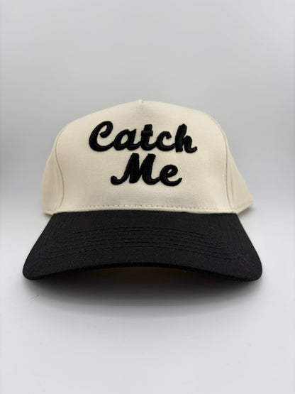 Catch Me 5 Panel Linen Trucker Hat