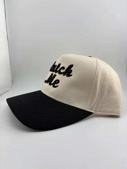 Catch Me 5 Panel Linen Trucker Hat