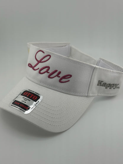 Tennis Love Embroidered Visor