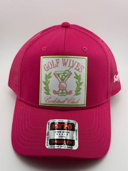 Golf Wives Cocktail Club Patched Linen Hat