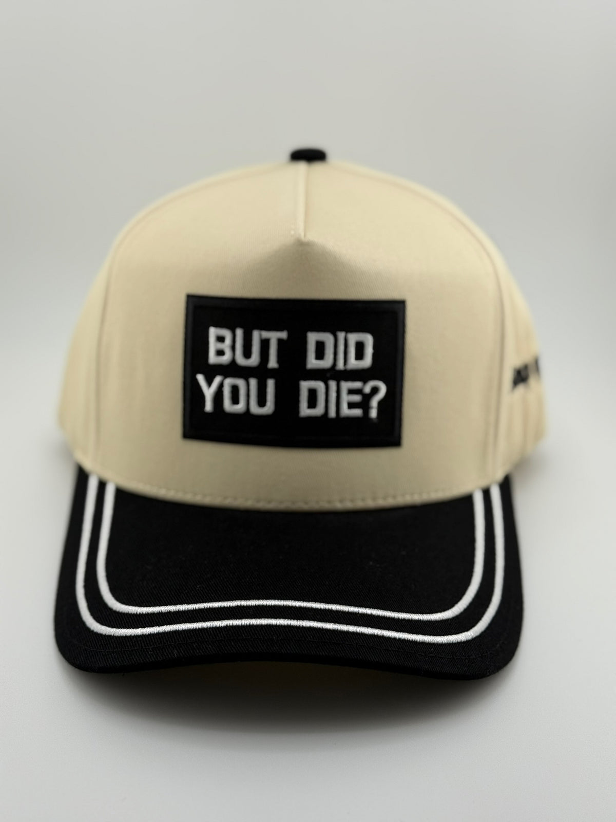 But Did You Die? Linen Trucker Hat