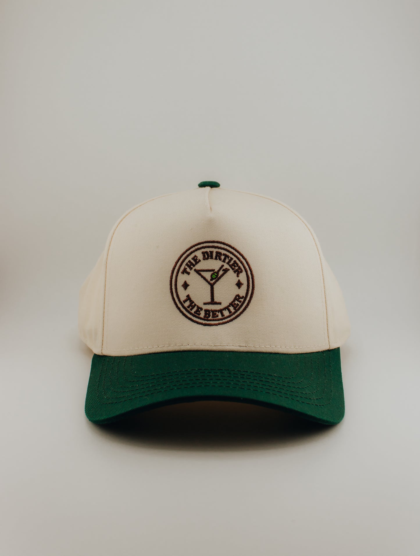 The Dirtier the Better Embroidered Linen Trucker Hat