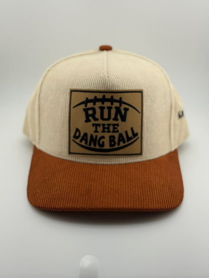Run the Dang Ball - Corduroy Two Tone Hat