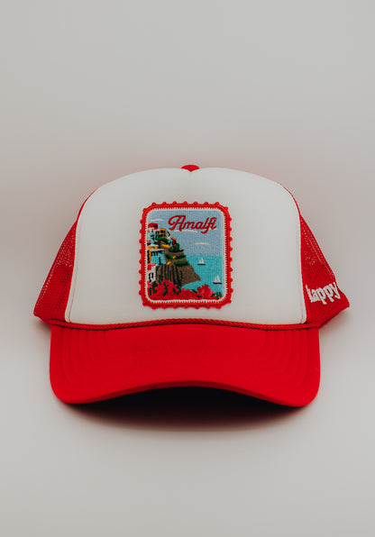 Amalfi Coast Patched Foam Trucker Hat