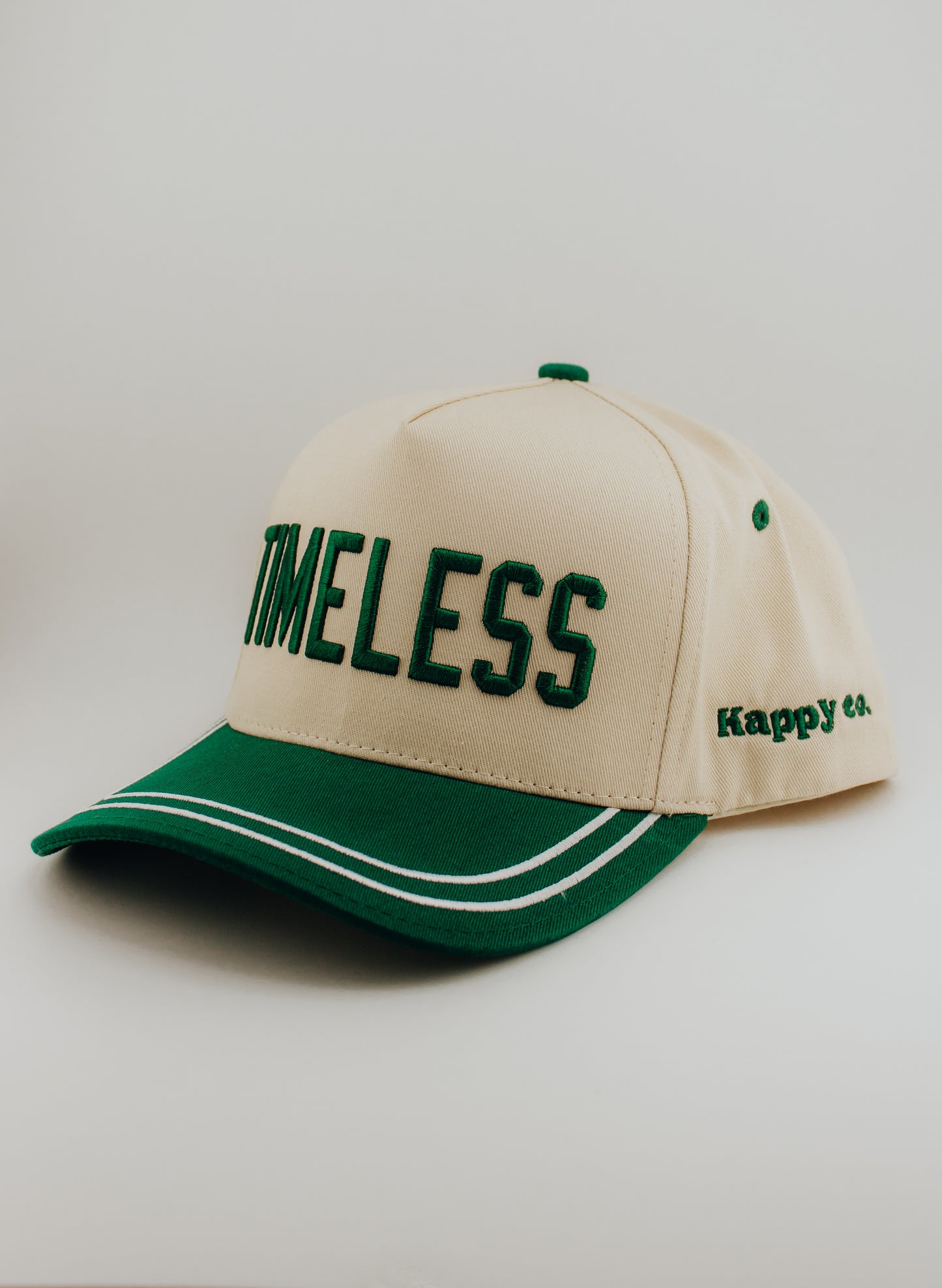 Timeless 3D Embroidered Linen Trucker Hat