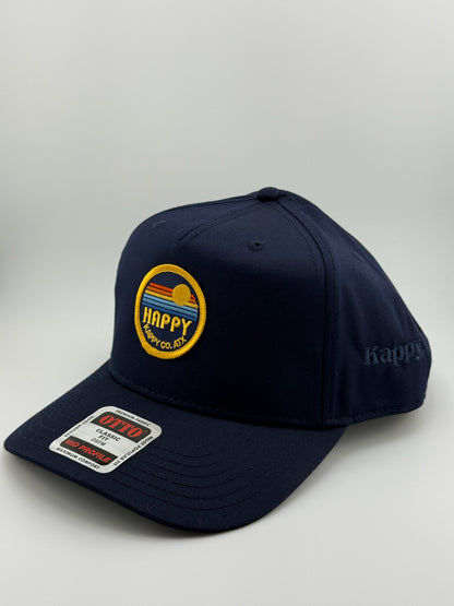 Kappy Happy Patched Linen Trucker Hat