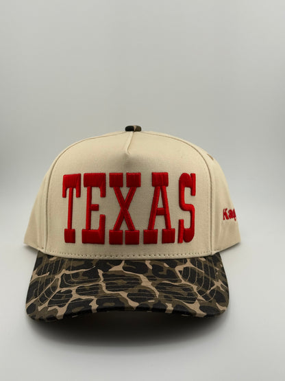 Texas Leopard Two-Tone Trucker Hat