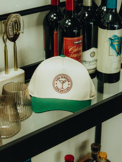 The Dirtier the Better Embroidered Linen Trucker Hat