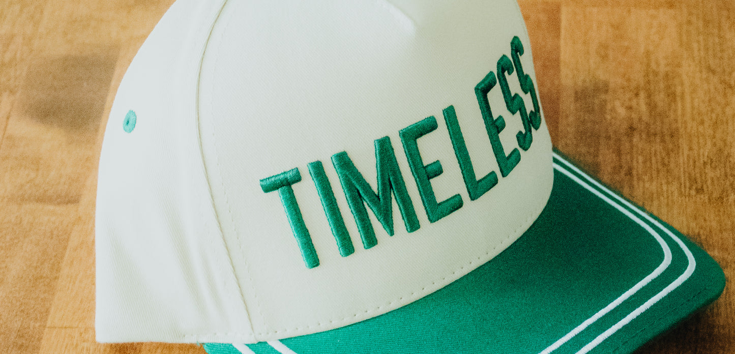 Timeless 3D Embroidered Linen Trucker Hat
