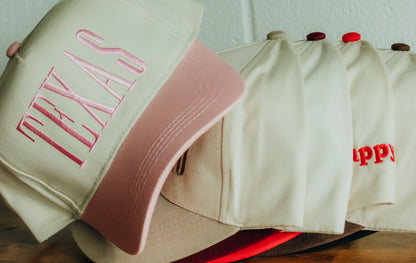 TEXAS Embroidered Linen Hats