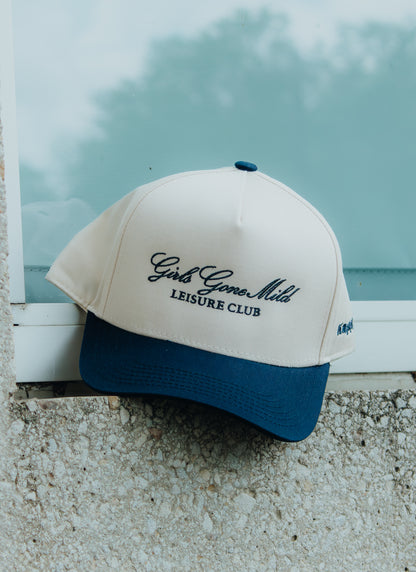 Girls Gone Mild Embroidered Linen Trucker Hat