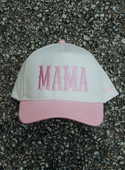 MAMA Embroidered Linen Hats