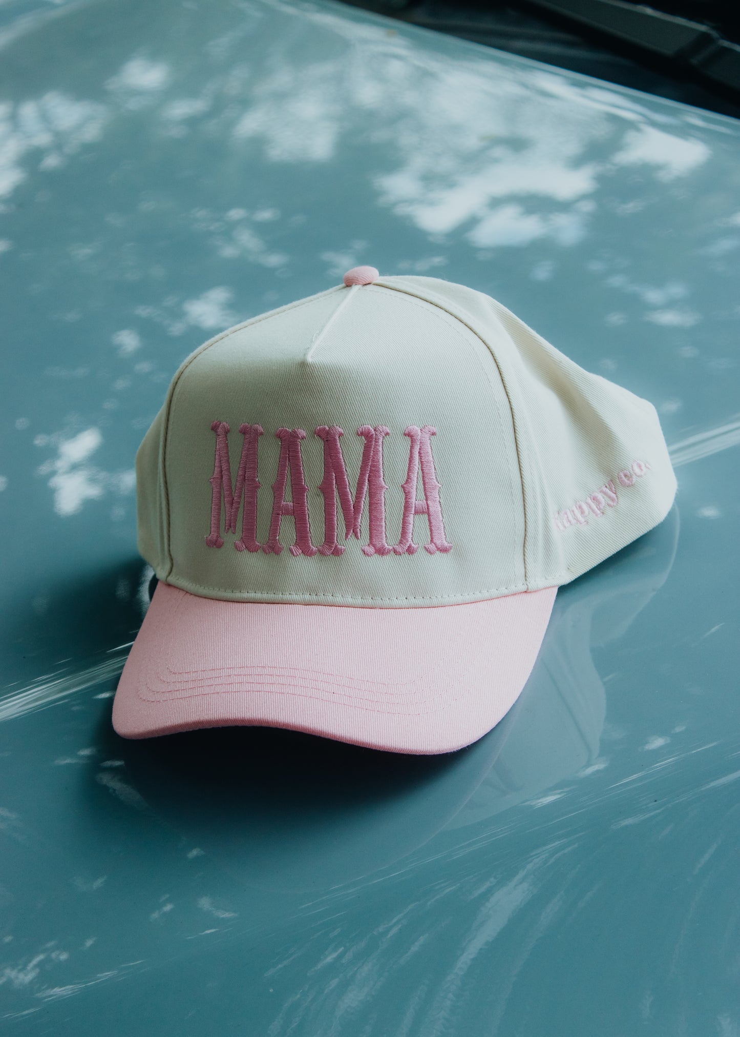 MAMA Embroidered Linen Hats