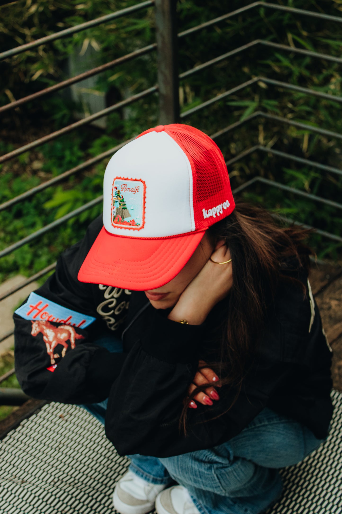 Amalfi Coast Patched Foam Trucker Hat