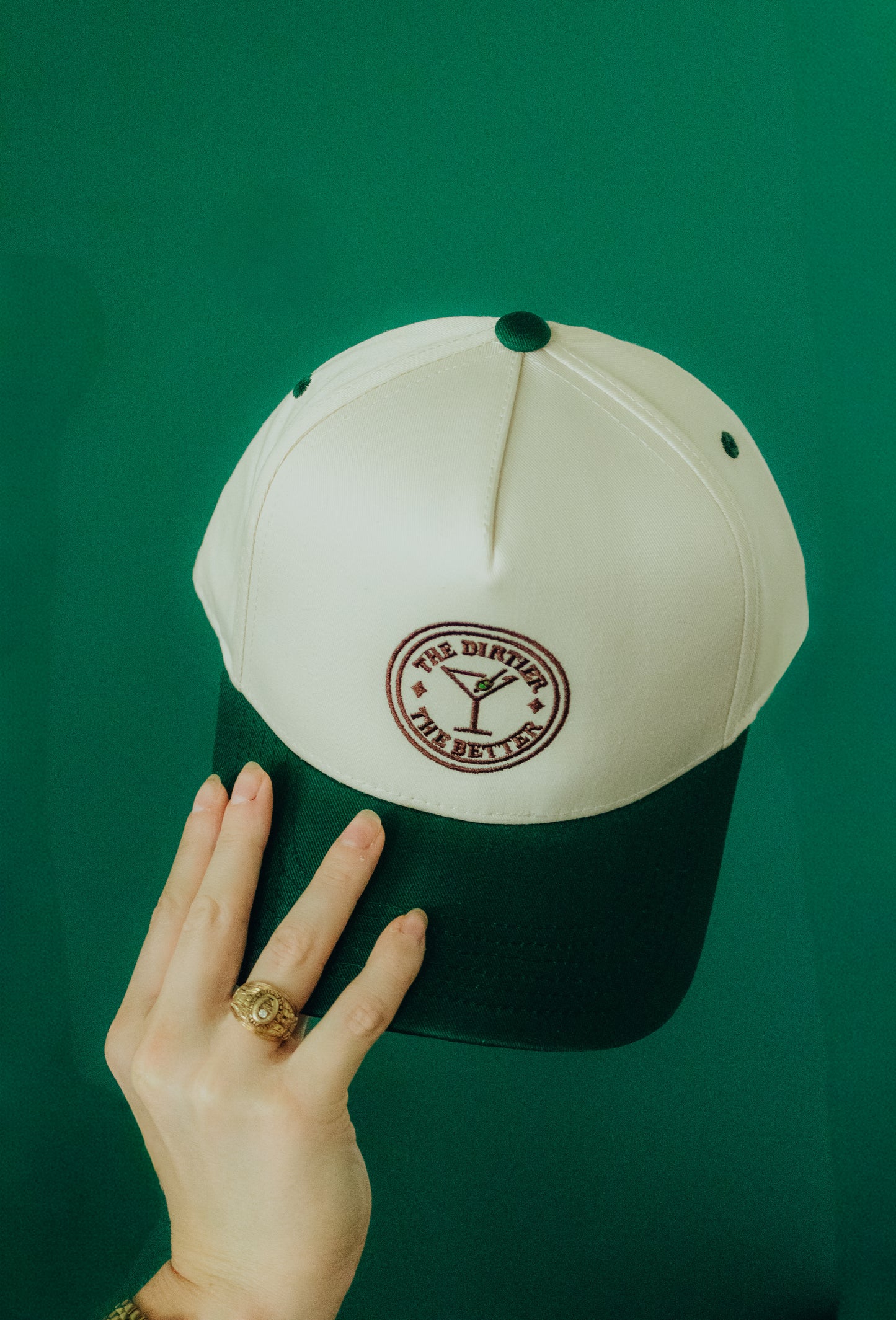 The Dirtier the Better Embroidered Linen Trucker Hat