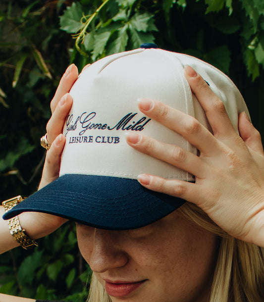 Girls Gone Mild Embroidered Linen Trucker Hat