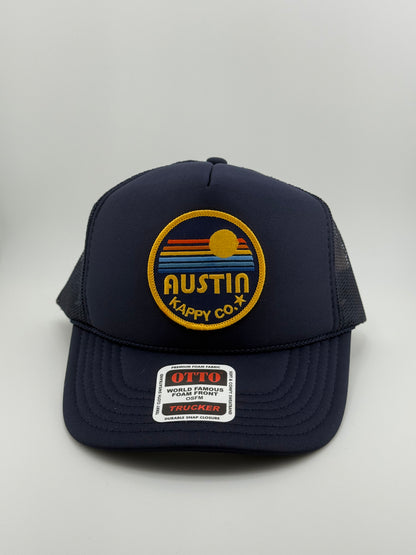Austin Retro Patch Trucker Hats