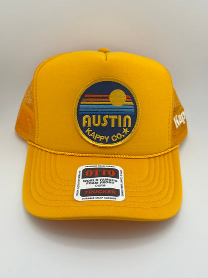 Austin Retro Patch Trucker Hats