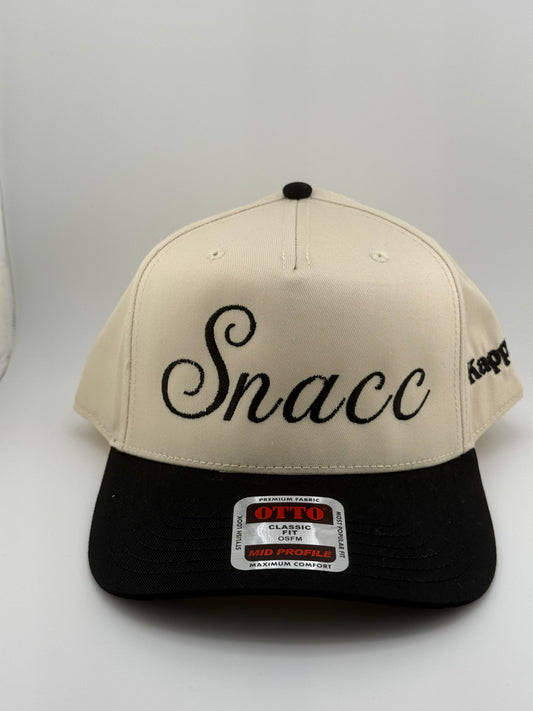 "Snacc" Embroidered Two-Tone Trucker Hat