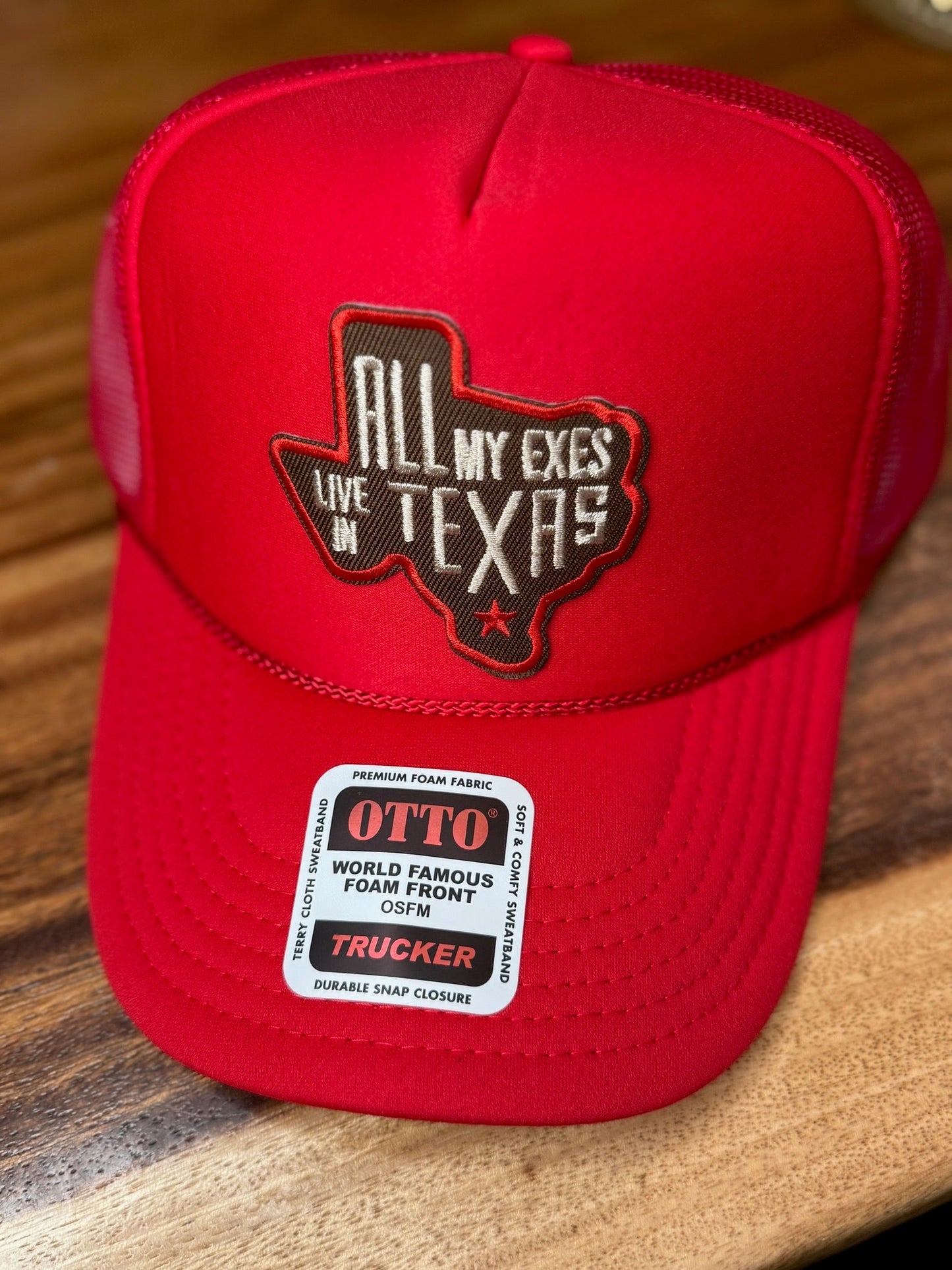 All My Exes Live in Texas – Otto Brand Trucker Hat by Kappy Co