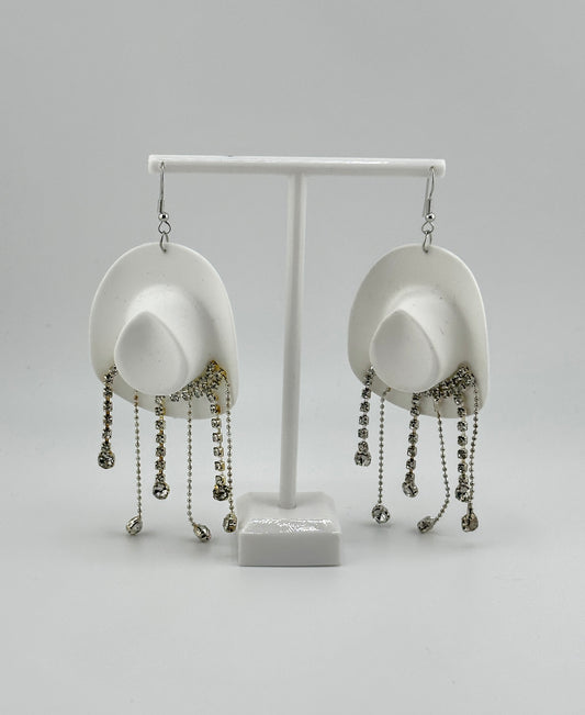 Cowgirl Hat Dangle Earrings