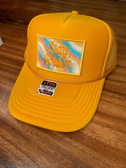 Stay Golden Trucker Hat