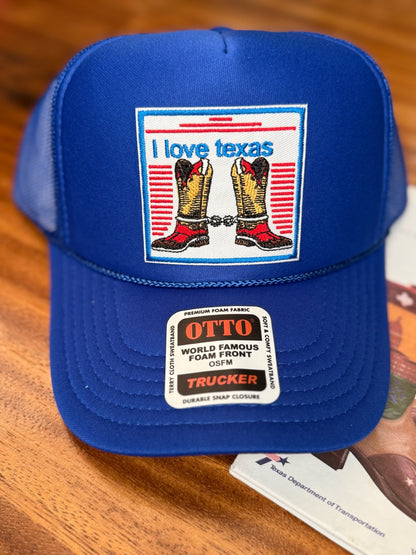 I Love Texas (Boots & Spurs) Otto Trucker Hat